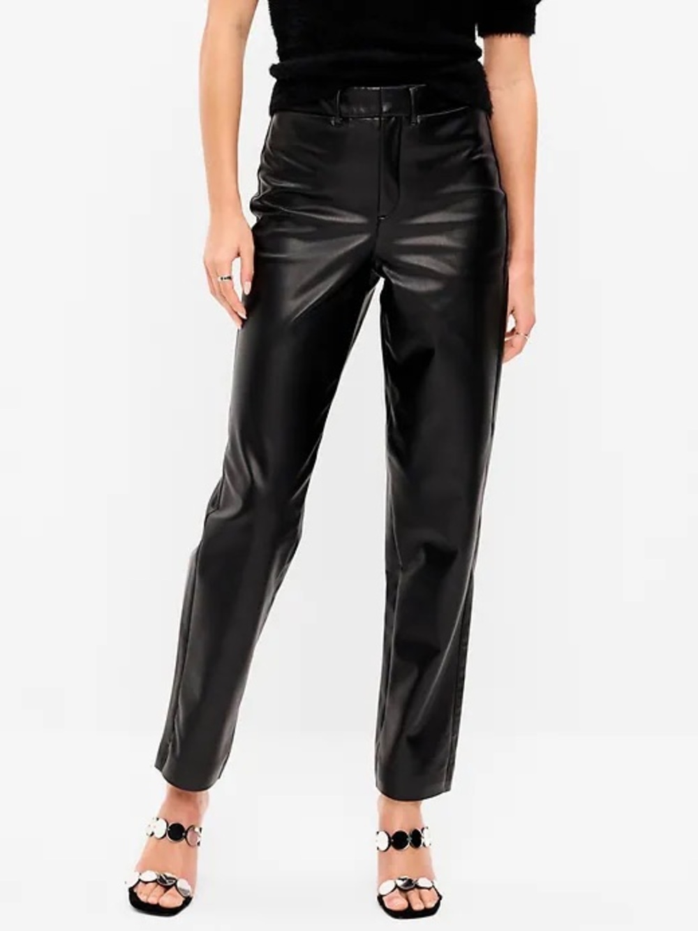 Old Navy Black Faux Leather Men's Pants